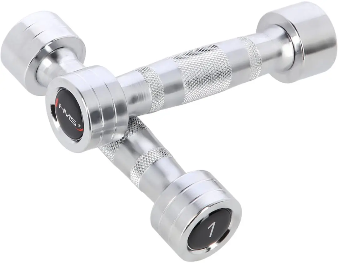 HMS Chroom Dumbbell Set 2x2kg - 2 Stuks