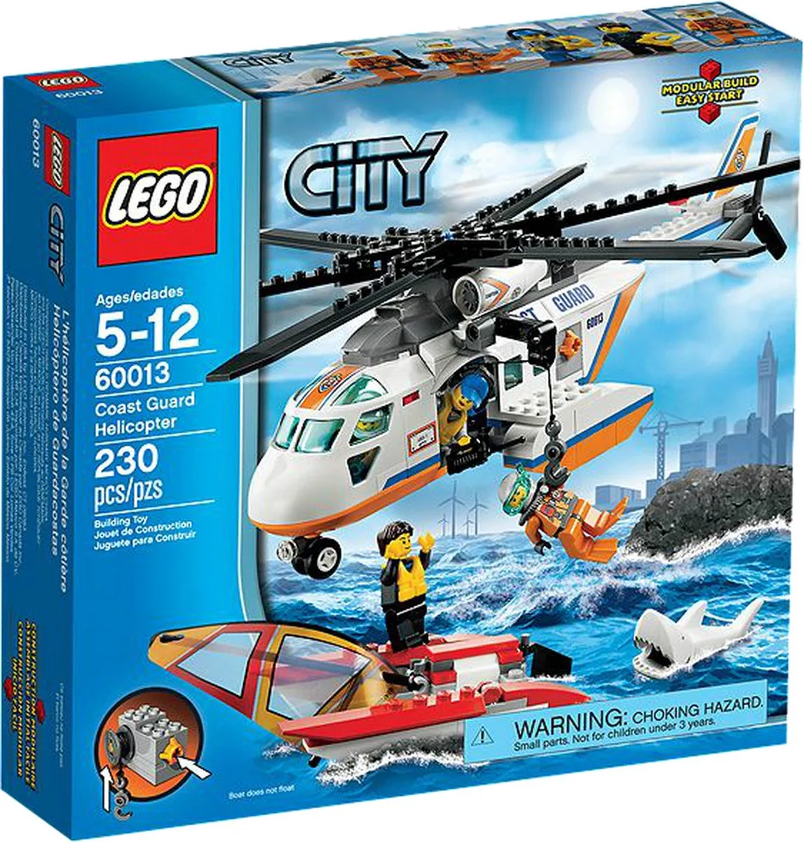 LEGO City Kustwacht Helikopter 60013 - 230 Stukken - afbeelding 6 van 6