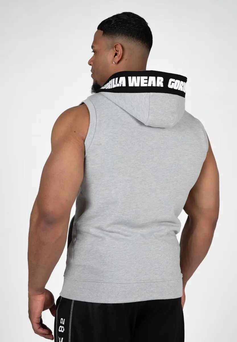 Gorilla Wear Milwaukee Zipped Hoodie XL - Grijs Gemêleerd