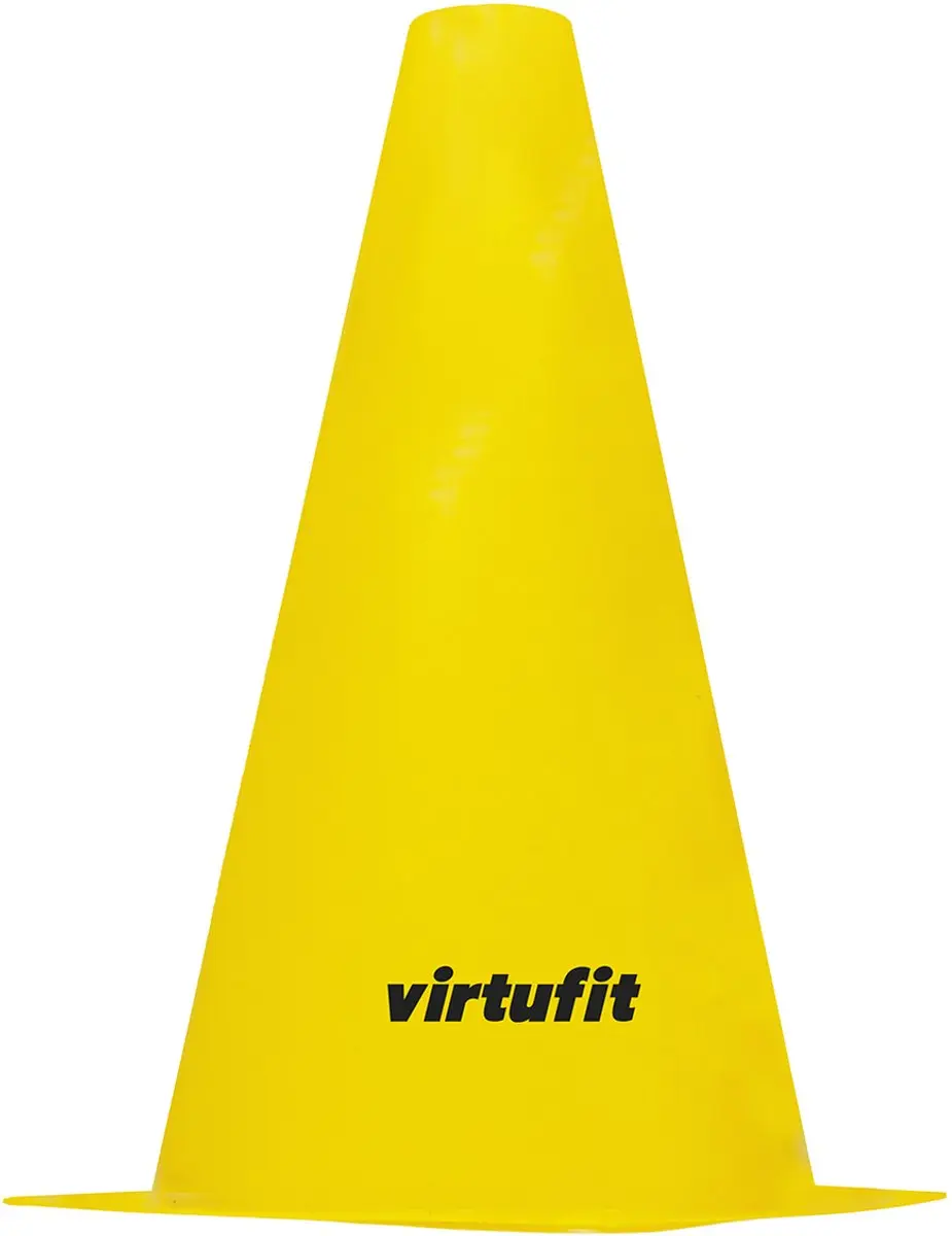 VirtuFit Voetbalpionnen Set 23cm - 12 Stuks - Geel