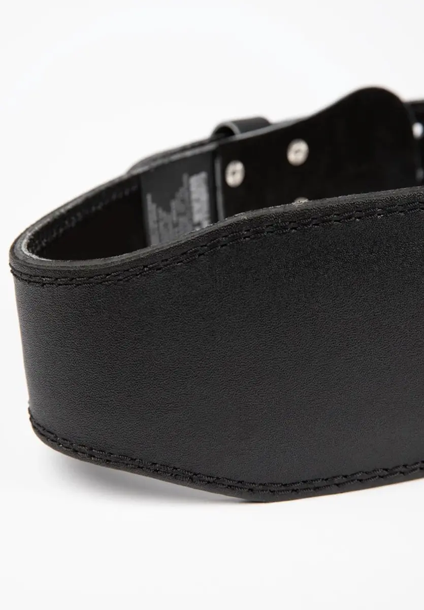 Gorilla Wear 4 Inch Leren Sportriem - Halterriem S/M - Zwart/Rood