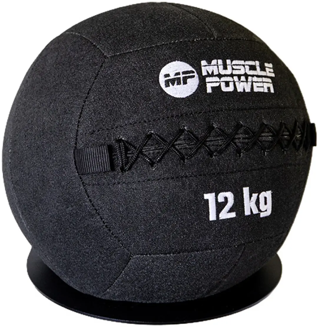 Muscle Power Wall Ball Kevlar 12kg - Antracietgrijs/Zwart