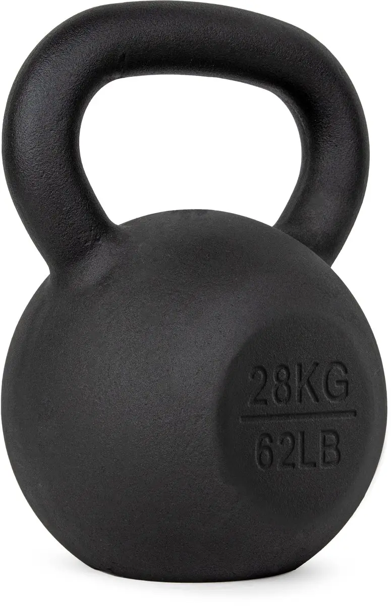 VirtuFit Kettlebell Pro 28 kg - Gietijzer Zwart