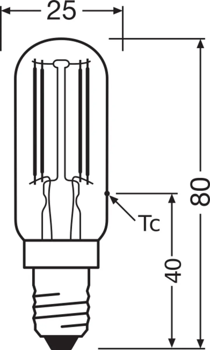 LEDVANCE Special LED E14 Buis 4.2W 470lm - Zeer Warm Wit - afbeelding 6 van 6