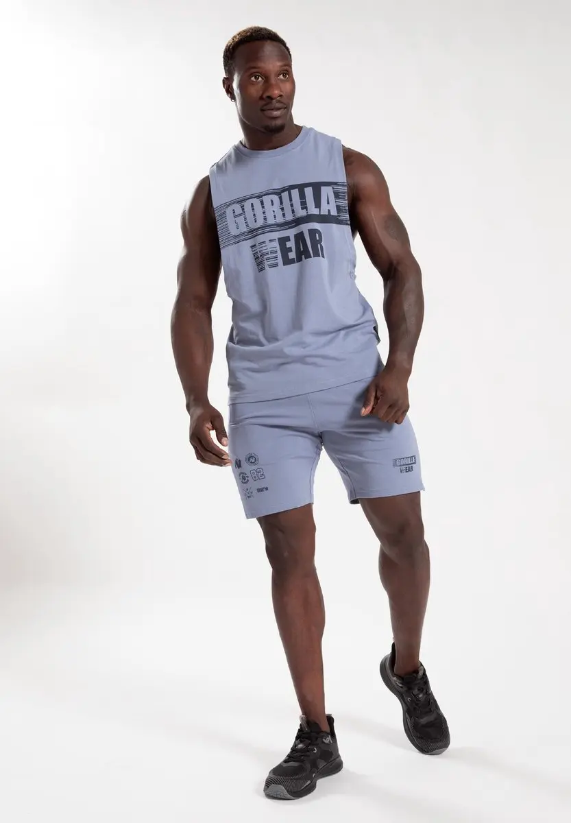 Gorilla Wear Lopez Shorts M - Stonewash Blauw