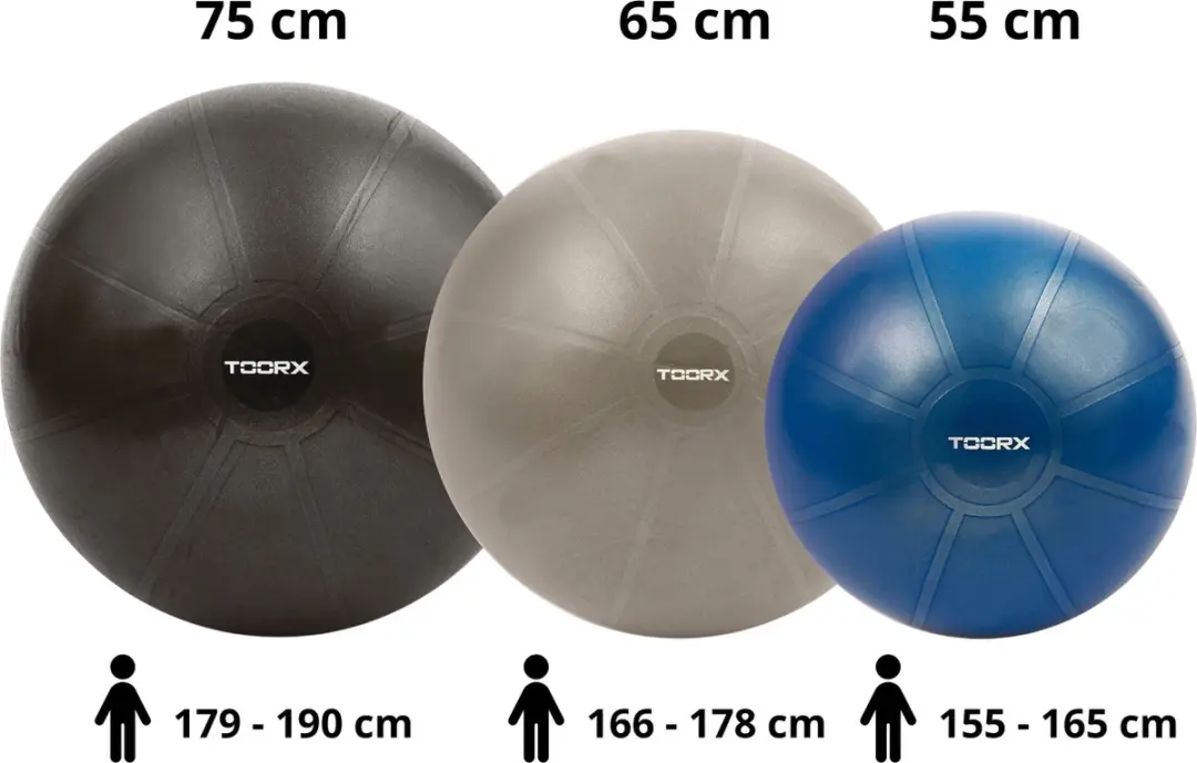 Toorx Gymbal PRO Yoga/Pilatesbal 55cm - 500kg - Blauw