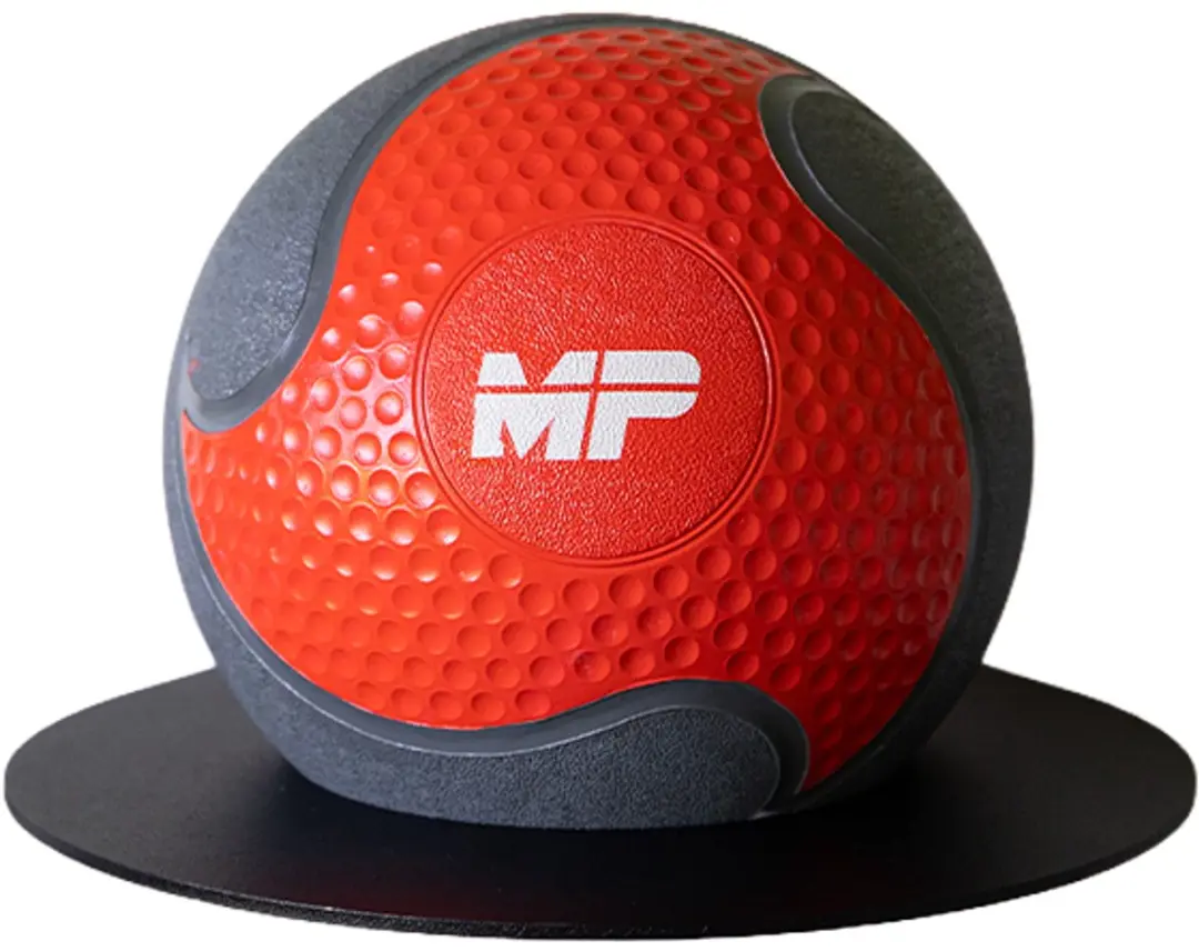 Muscle Power Rubber Medicijnbal 5 kg - Grijs/Blauw