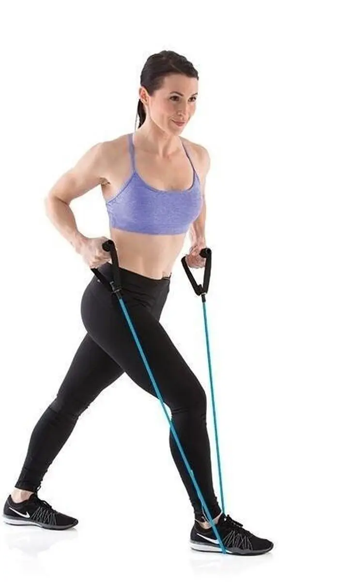 Gymstick Active Workout Tube Blauw - Met deuranker