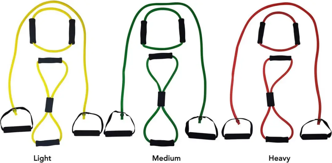 Tunturi Fitness Set - Tubing Groen & Kettlebell 4kg - 2 Stuks