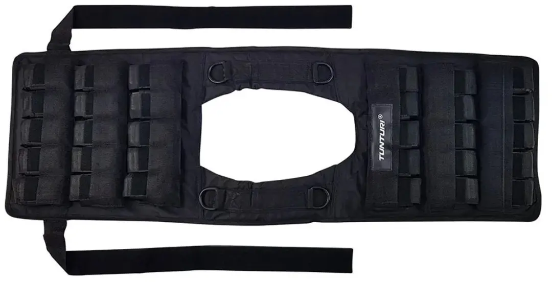 Tunturi Gewichtvest Pro Verstelbaar 30kg - Zwart