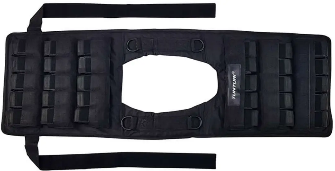 Tunturi Gewichtvest Pro Verstelbaar 30kg - Zwart