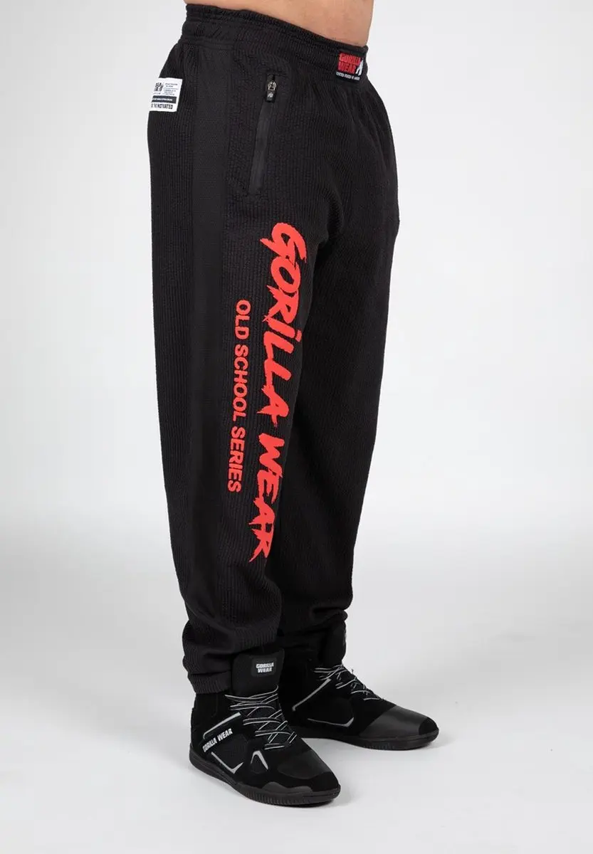 Gorilla Wear Augustine Trainingsbroek - Zwart/Rood - L/XL
