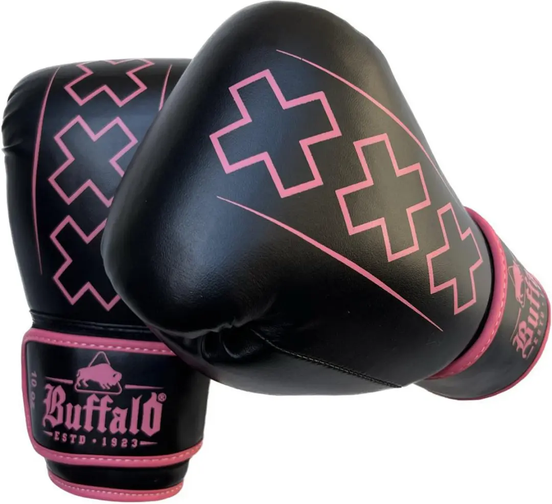 Buffalo Outrage Bokshandschoenen 14oz - Zwart/Rosa
