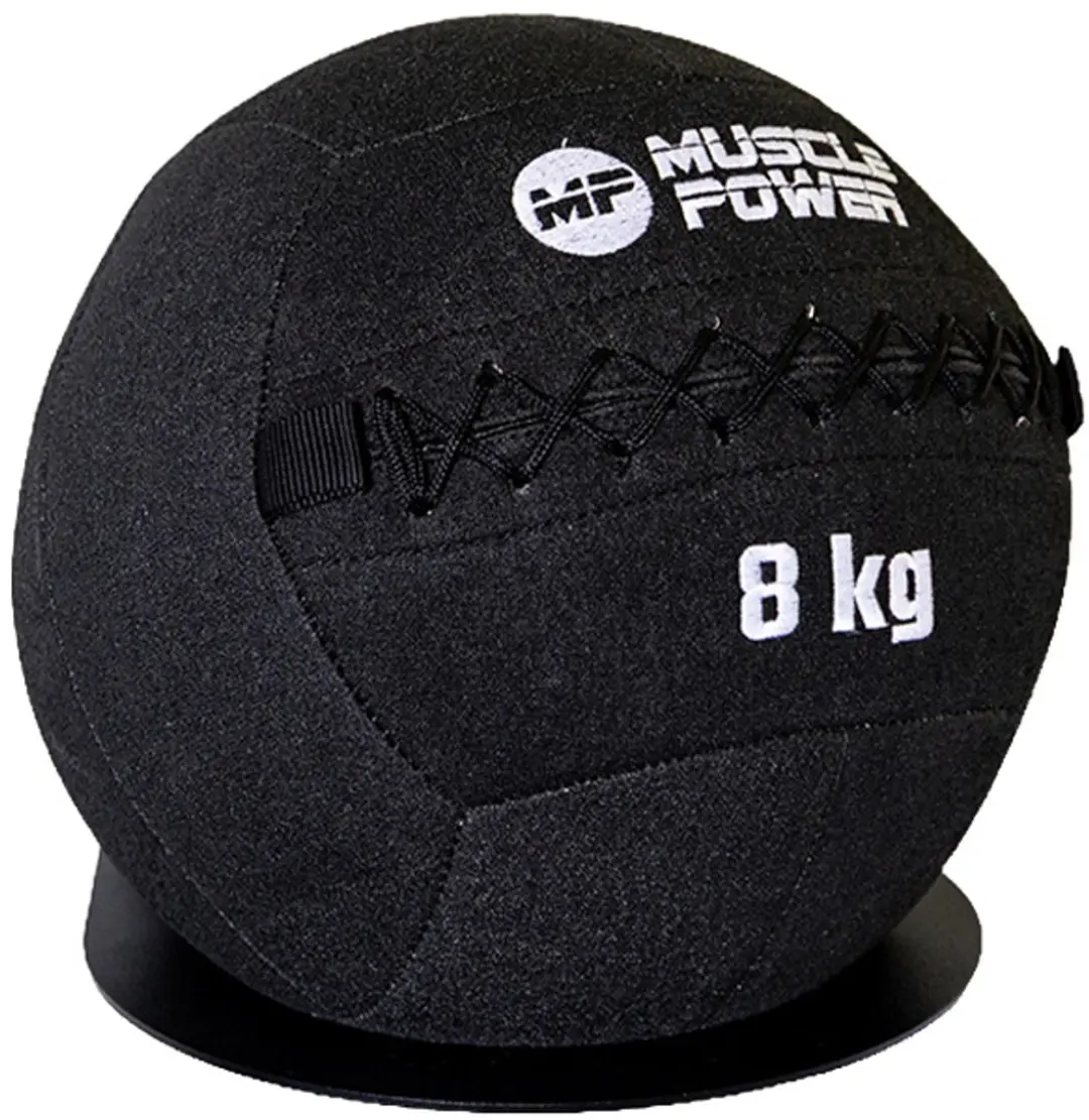 Muscle Power Wall Ball Kevlar 8kg - Antraciet grijs/Zwart