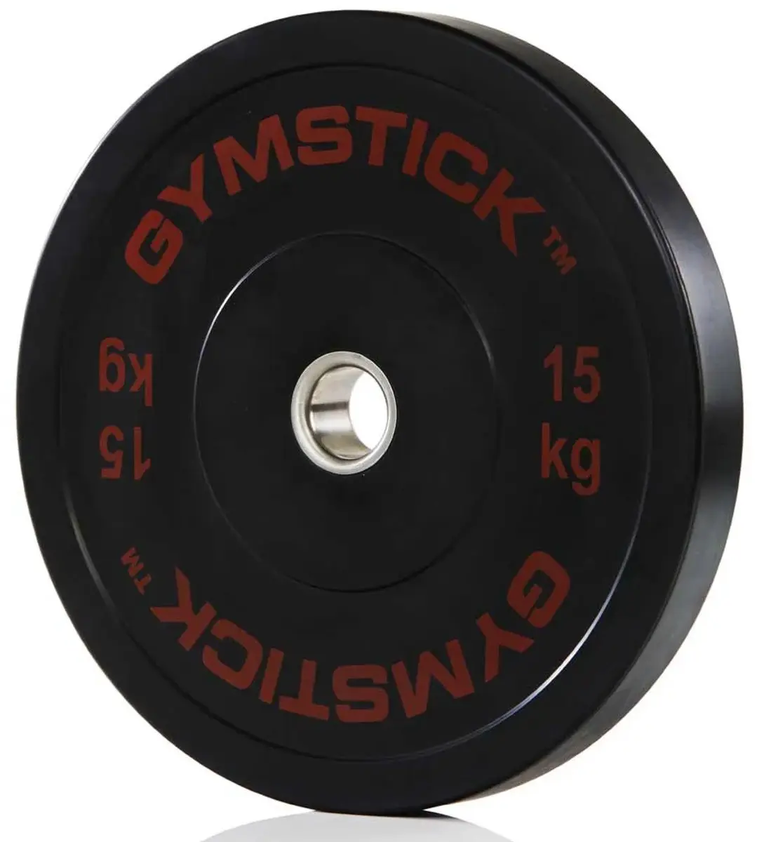 Gymstick 15kg Olympische Bumper Plate - 45cm - Zwart
