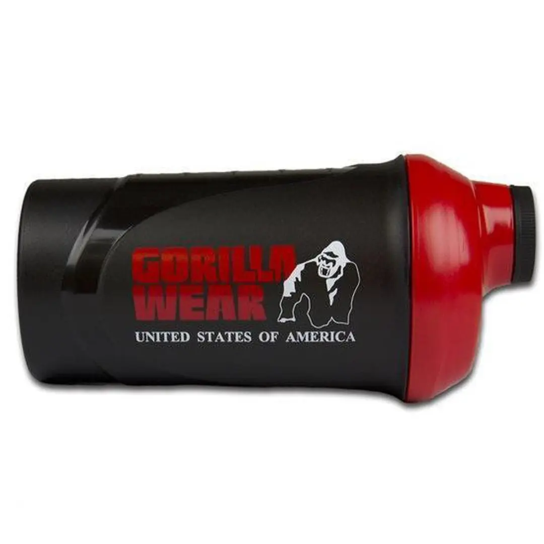 Gorilla Wear Shaker 700ml - Zwart/Rood