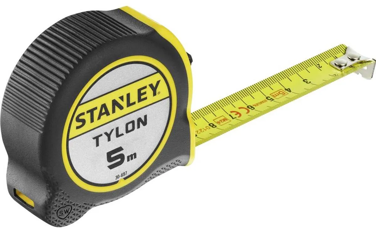 Stanley Tylon Rolbandmaat 5m 19mm - 0-30-697 - Zwart/Geel