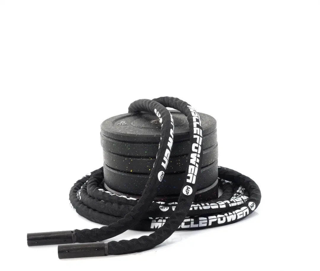 Muscle Power Battle Rope DELUXE MP1501 - 12m - Zwart