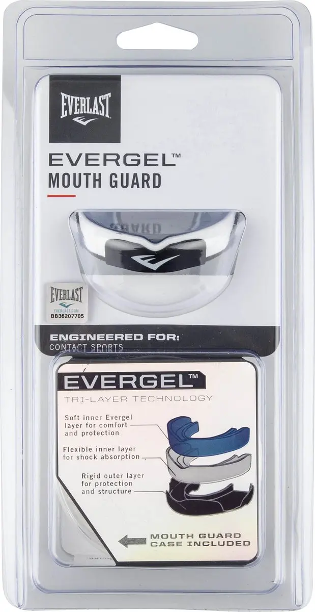 Everlast EVG 3-laags Gel Bitje - Groen/Grijs/Wit - afbeelding 6 van 6