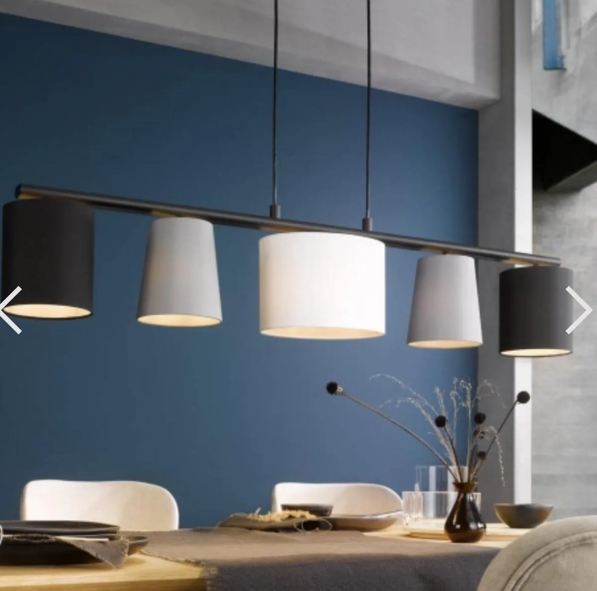 Eglo Almeida 1 Hanglamp 120cm - Zwart