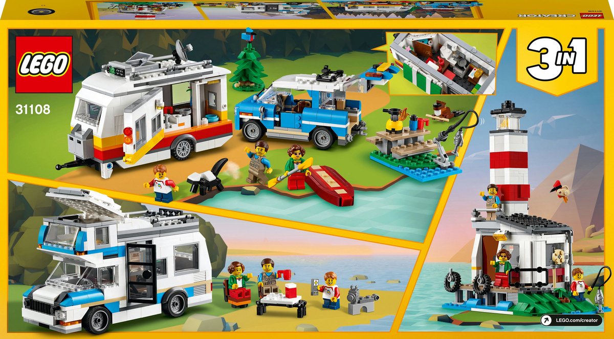 LEGO Creator Familievakantie met Caravan - 31108