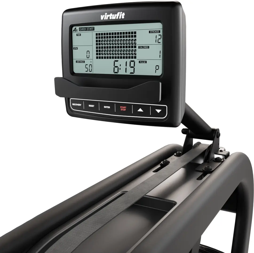 VirtuFit Pro ROW1000 Roeitrainer Waterweerstand - 32 Programma's - Zwart - afbeelding 6 van 6