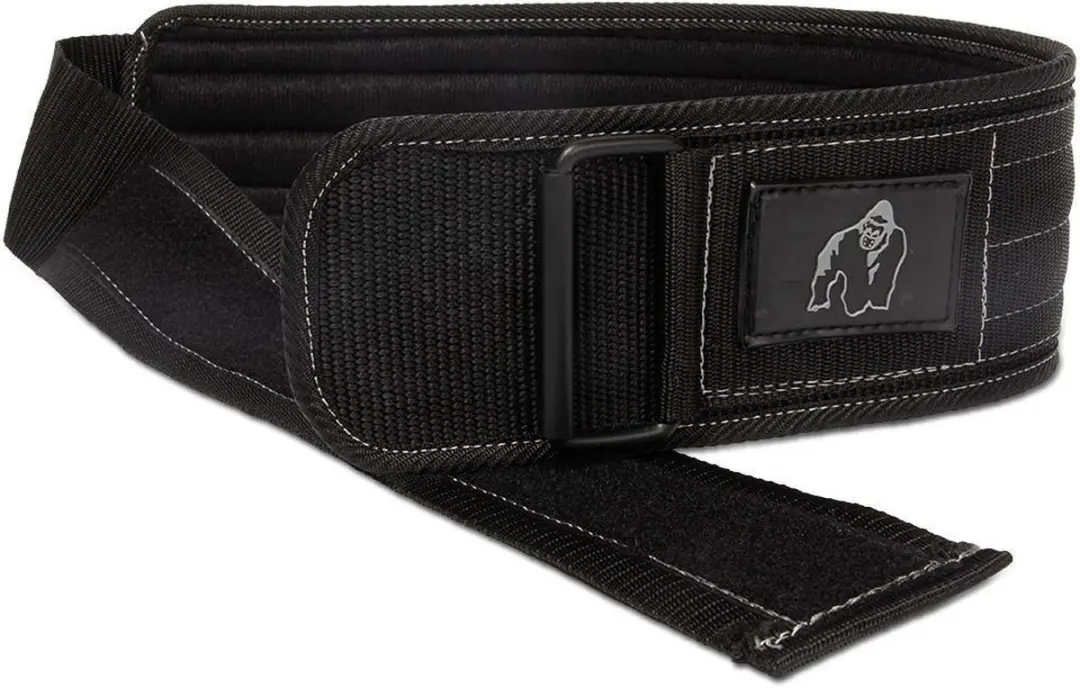 Gorilla Wear 4" Nylon Gewichthefgordel - L/XL - Zwart/Grijs