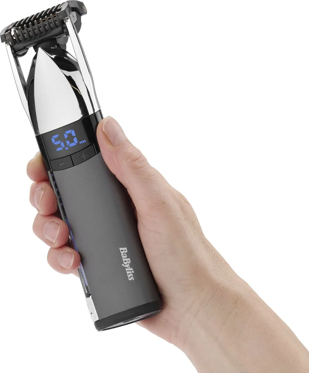 Babyliss Super-X Metal S996E Baardtrimmer - 0.4-5.0mm - Digitaal scherm