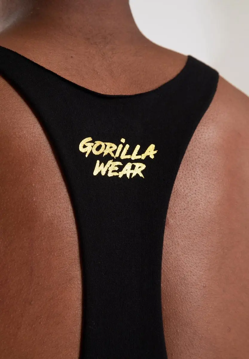 Gorilla Wear Melrose Stringer 3XL - Zwart/Goud