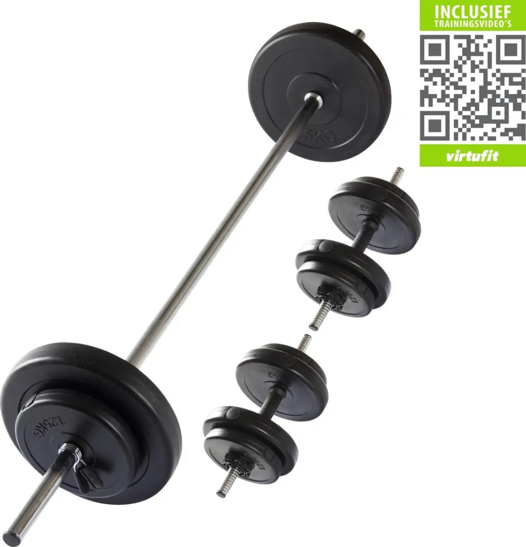 Virtufit Verstelbare Halterset 30,5 kg - Zwart