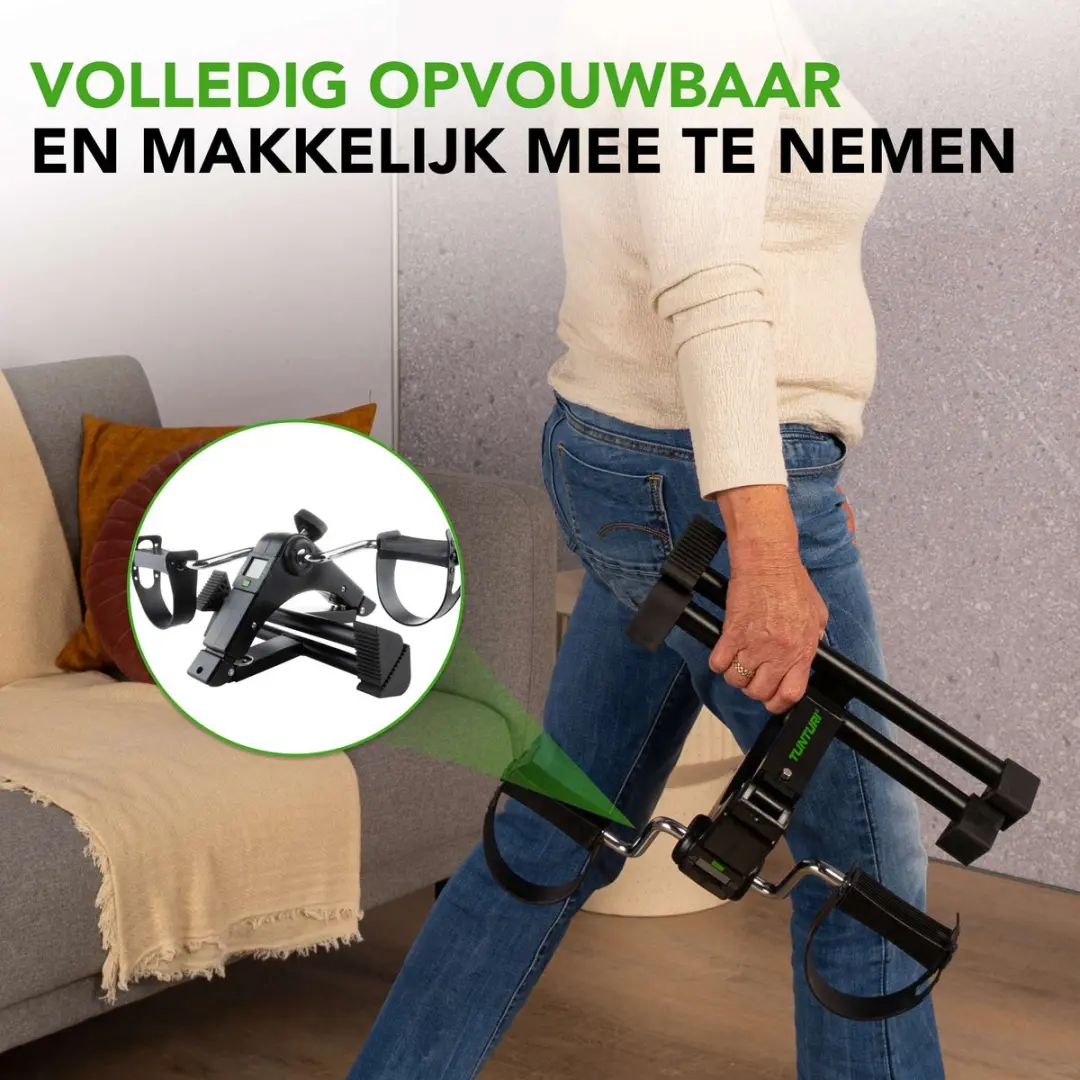 Tunturi Mini Bike Stoelfiets Magnetisch - Zwart