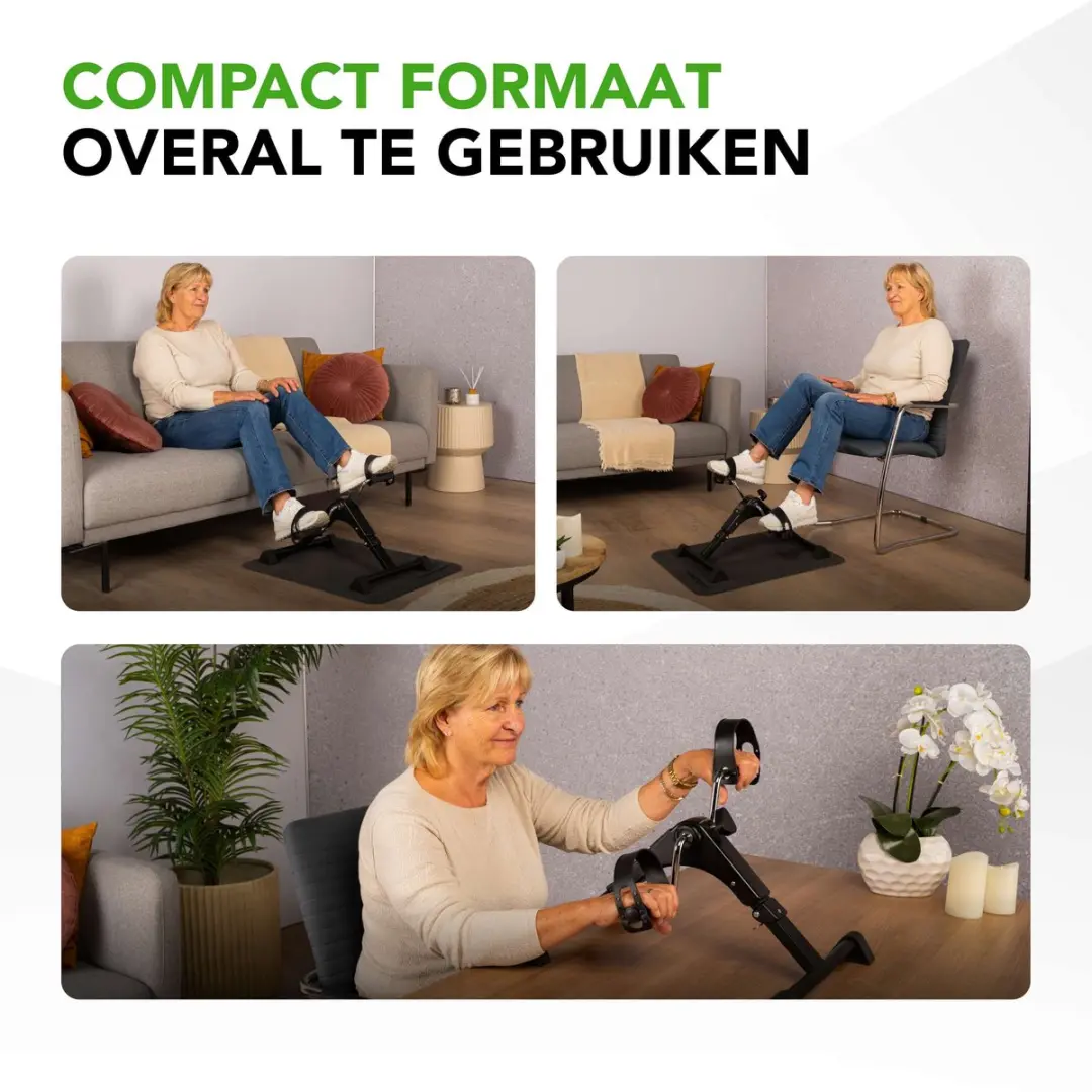 Tunturi Mini Bike Stoelfiets Magnetisch - Zwart