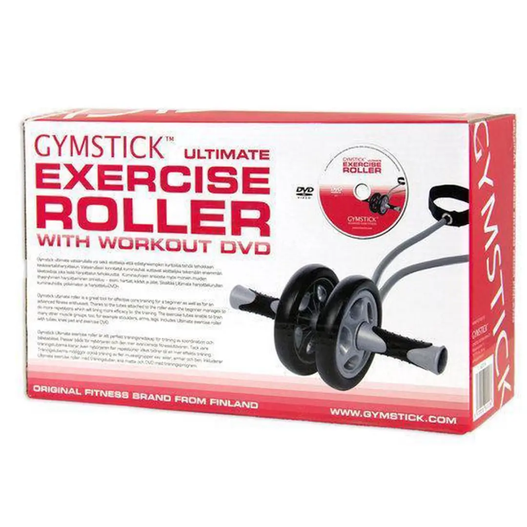 Gymstick Ab Wheel - Dubbel Trimwiel - Zwart