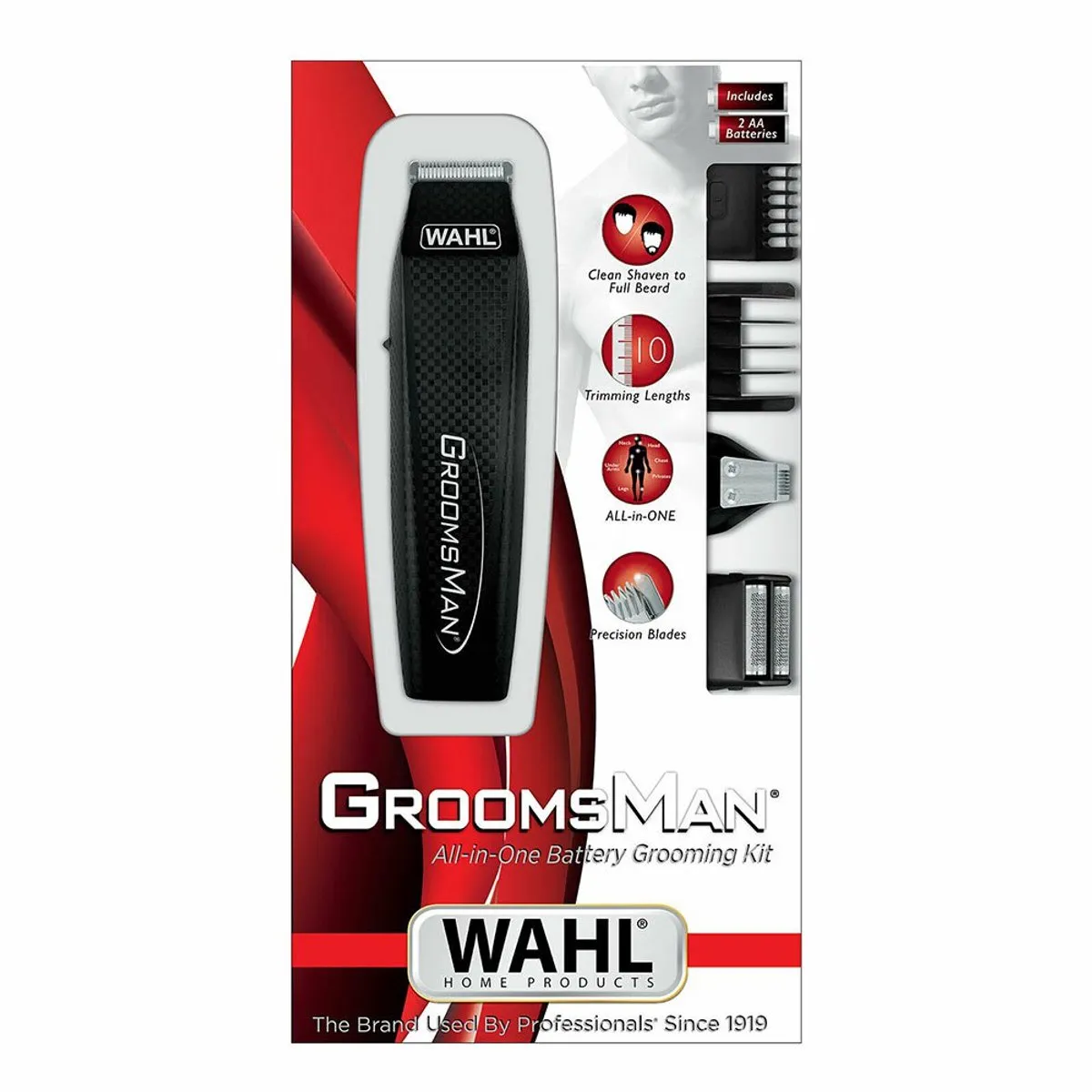 Wahl Groomsman 5537-3016 Trimmer - Zwart