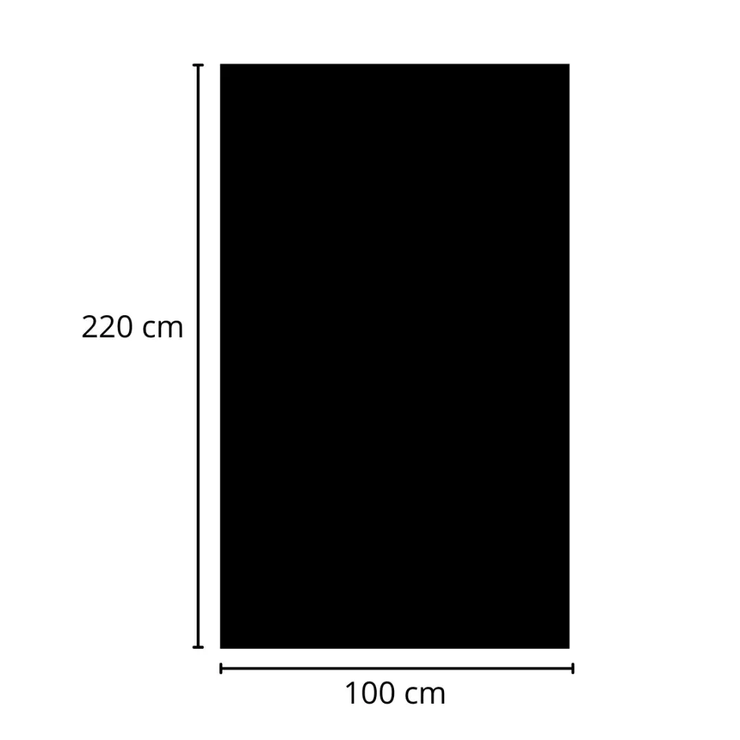 NRG fitness Heavy Duty Onderlegmat 220x100cm - 0,6cm Zwart