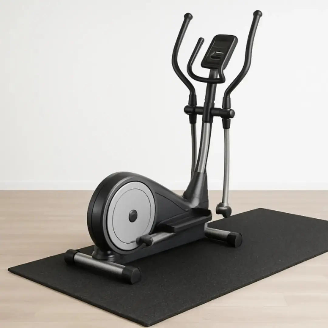 NRG fitness Heavy Duty Onderlegmat 220x100cm - 0,6cm Zwart