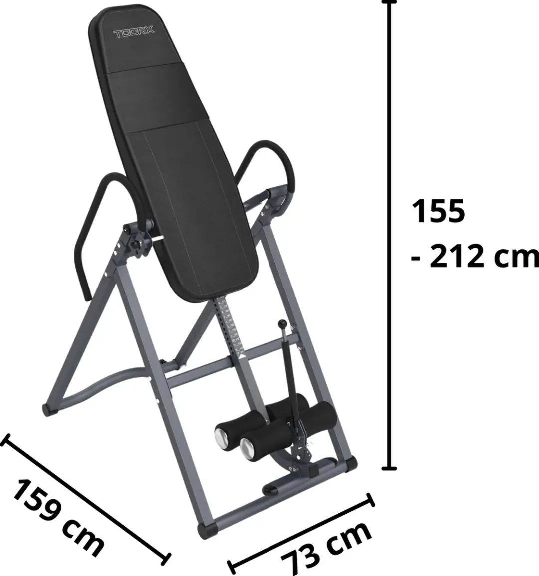 Toorx GBX-100 Inversietafel - Rugtrainer - Zwart