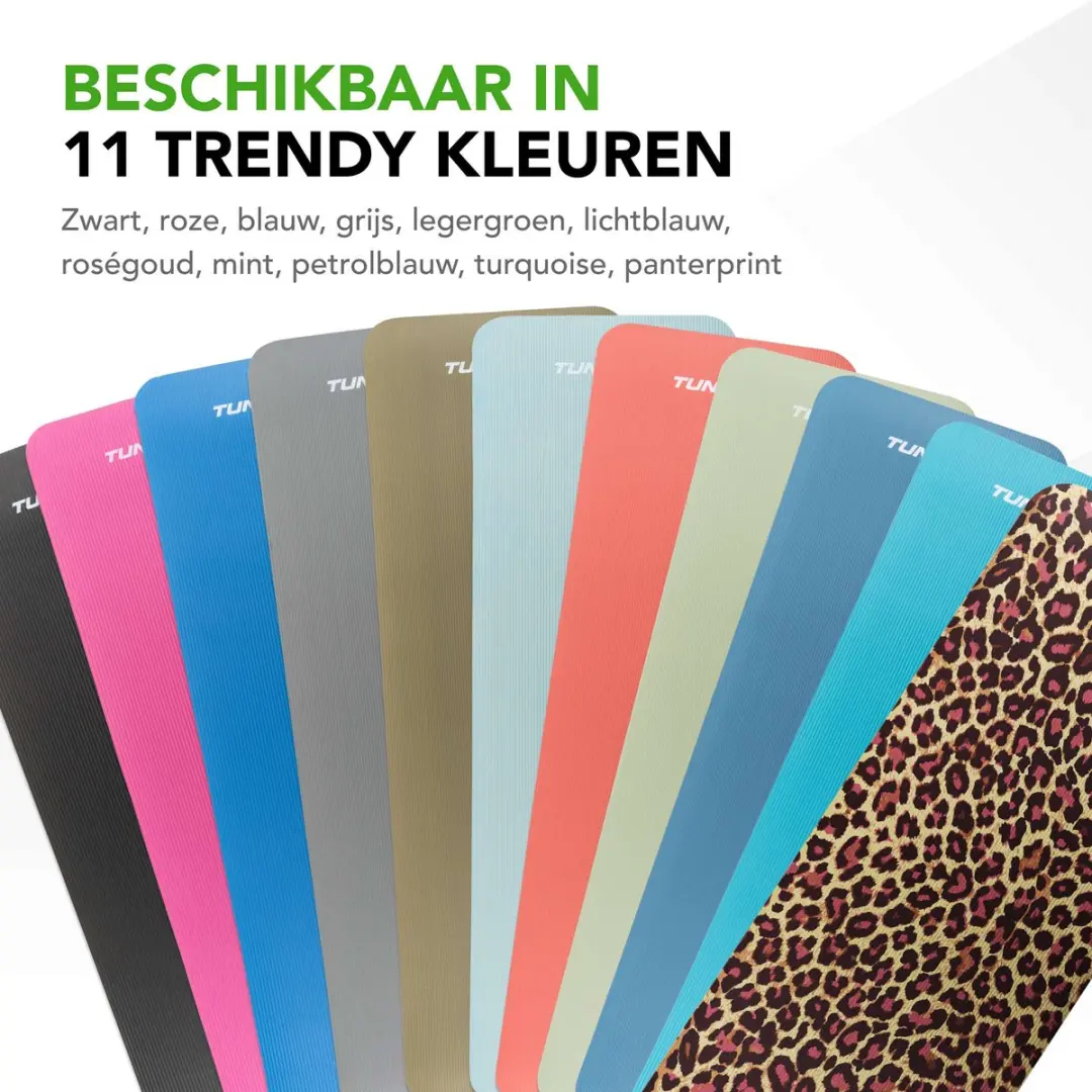 Tunturi NBR Yogamat Luipaardprint - 180x60x1,5cm