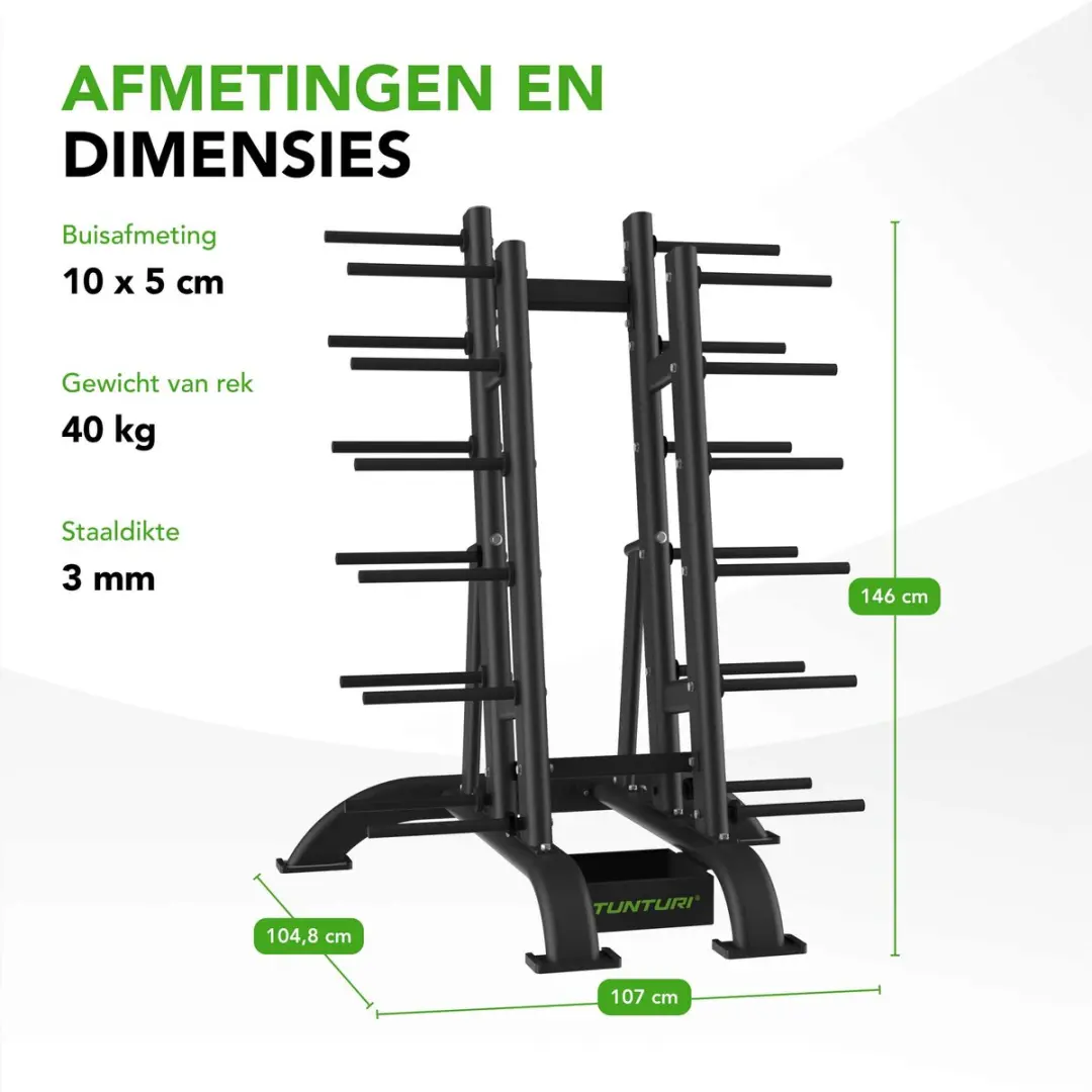 Tunturi Pro Aerobic Pump Set Gewichtsrek - 30 Sets