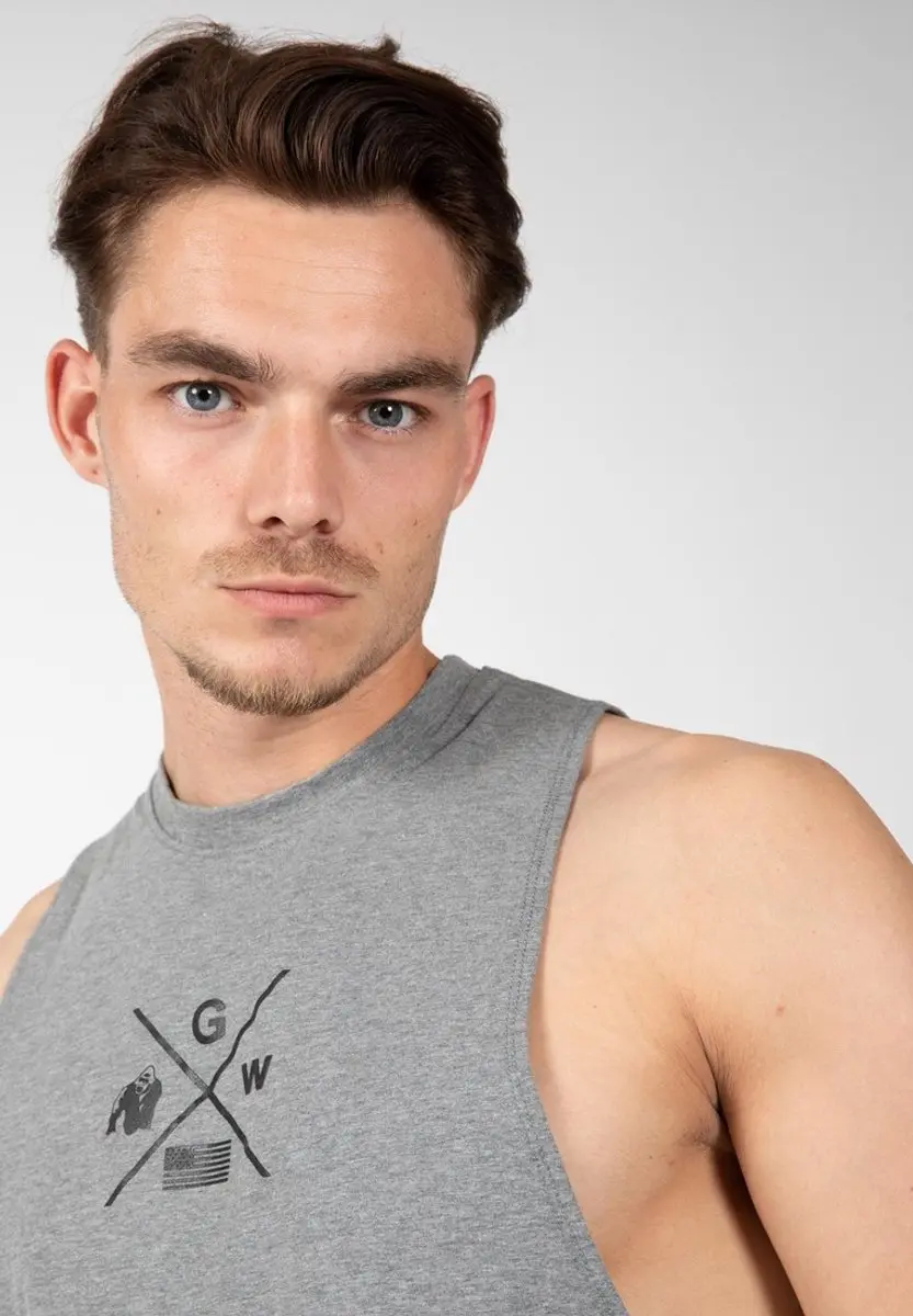 Gorilla Wear Cisco Tanktop 3XL - Grijs/Zwart