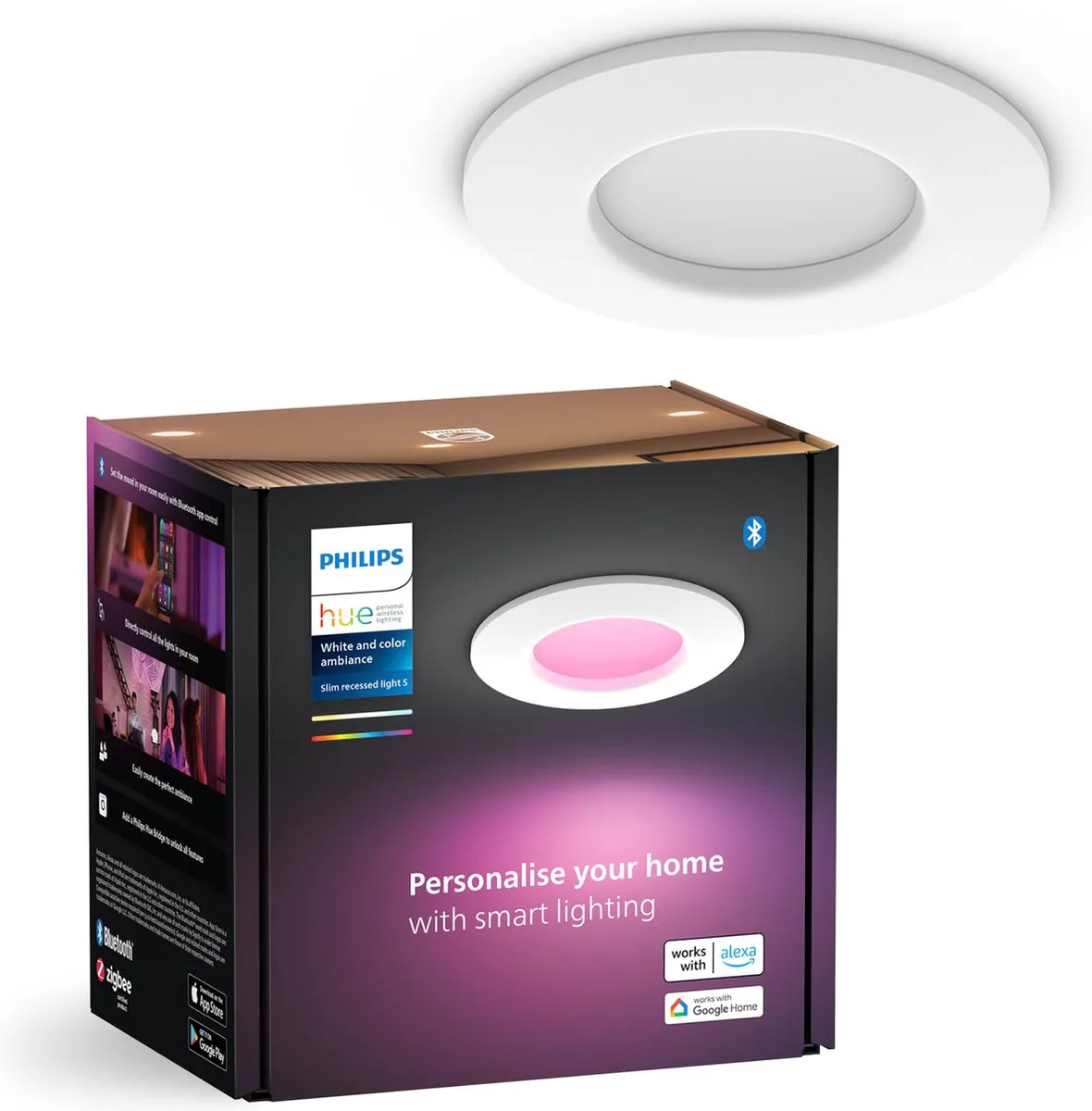 Philips Hue Inbouwspot 90mm Wit
