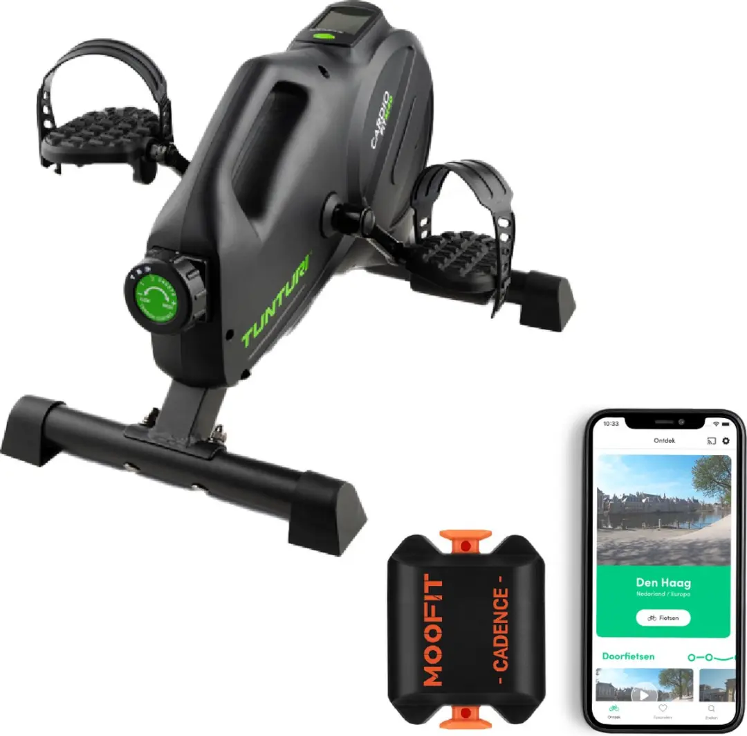 Tunturi Cardio Fit M40 Hometrainer - 8 Niveaus - Fietslabyrint App