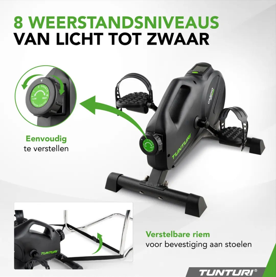 Tunturi Cardio Fit M40 Hometrainer - 8 Niveaus - Fietslabyrint App