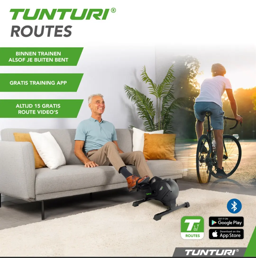 Tunturi Cardio Fit M40 Hometrainer - 8 Niveaus - Fietslabyrint App