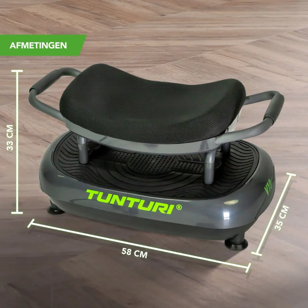 Tunturi Cardio Fit V10 Trilplaat - 200W - 99 Niveaus - 5 Programma's - Zwart/ Groen