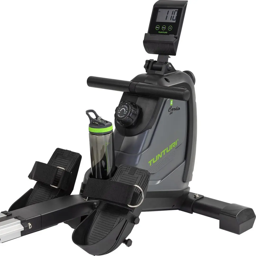 Tunturi Cardio Fit R25 Roeitrainer - 8 Weerstanden - Zwart/Groen/Grijs