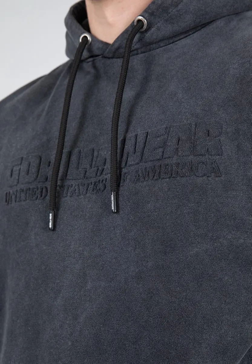 Gorilla Wear Crowley Heren Oversized Hoodie - Grijs S