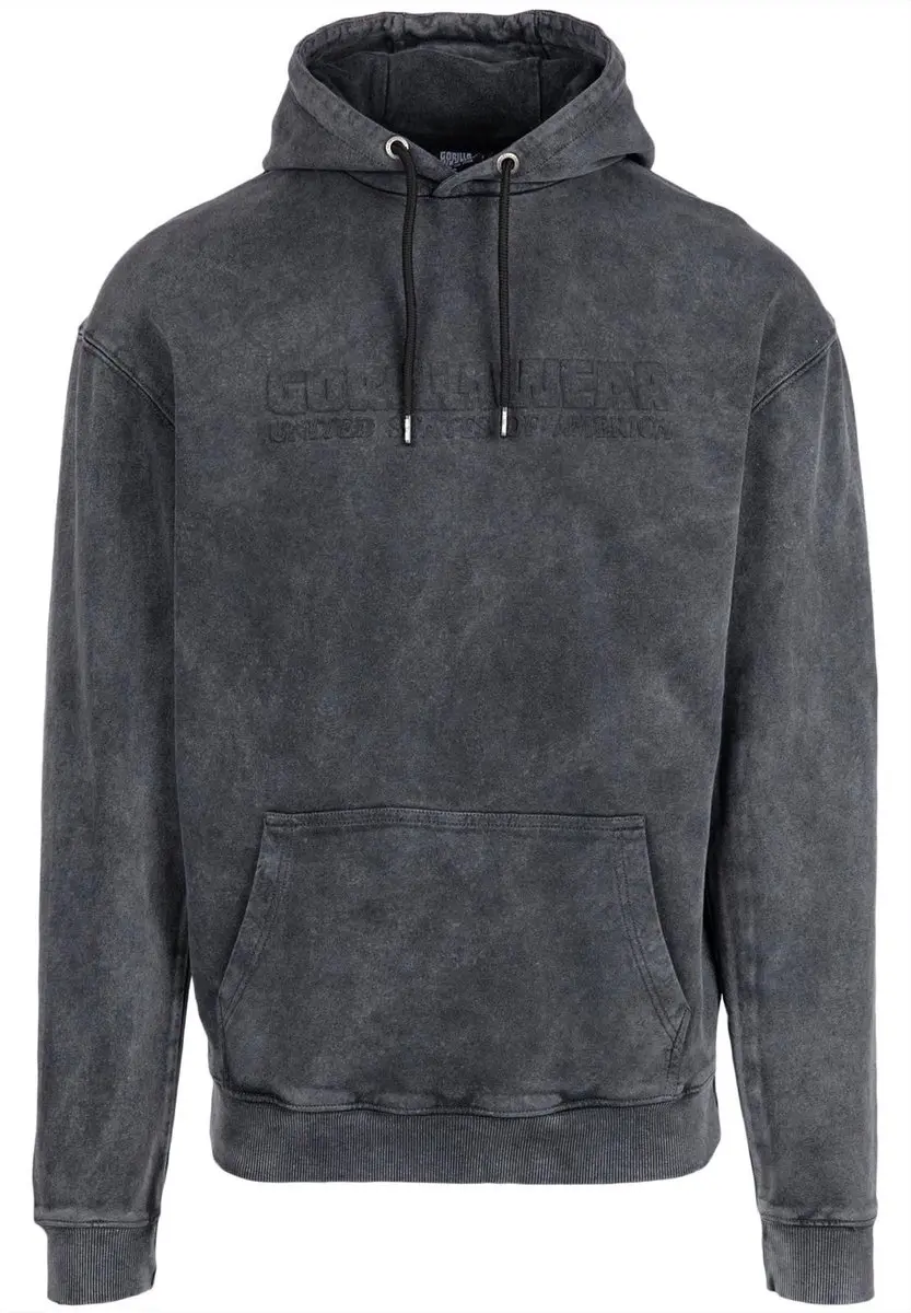 Gorilla Wear Crowley Heren Oversized Hoodie - Grijs S - afbeelding 6 van 6