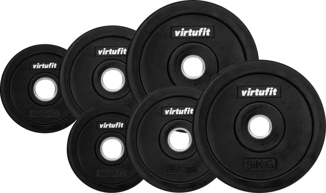Virtufit Aerobic Pump Halterset Pro 20kg - Halterstang met Gewichten - Zwart/Rubber