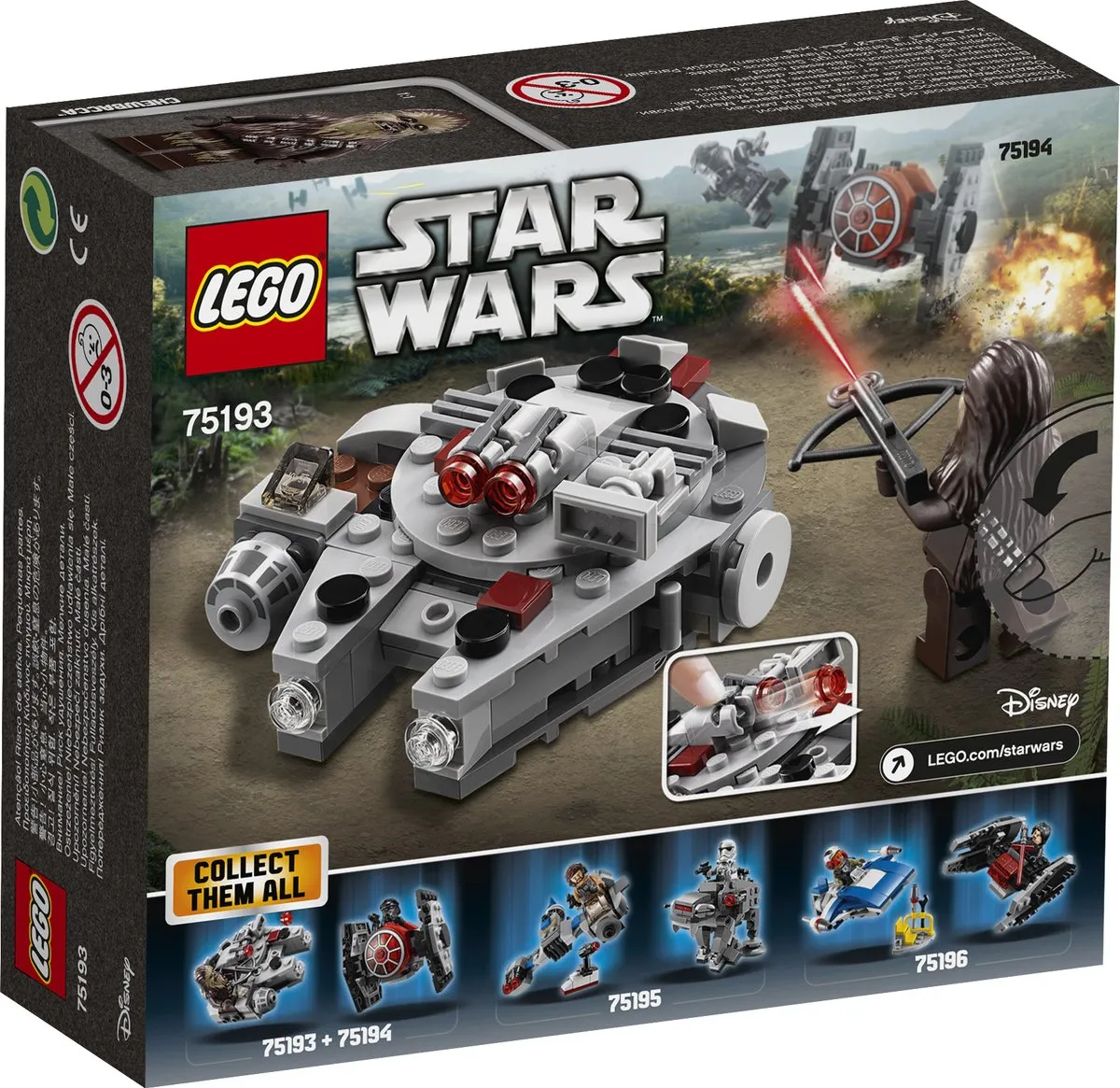 LEGO Star Wars Millennium Falcon Microfighter 75193 - 92 Stukken - afbeelding 6 van 6